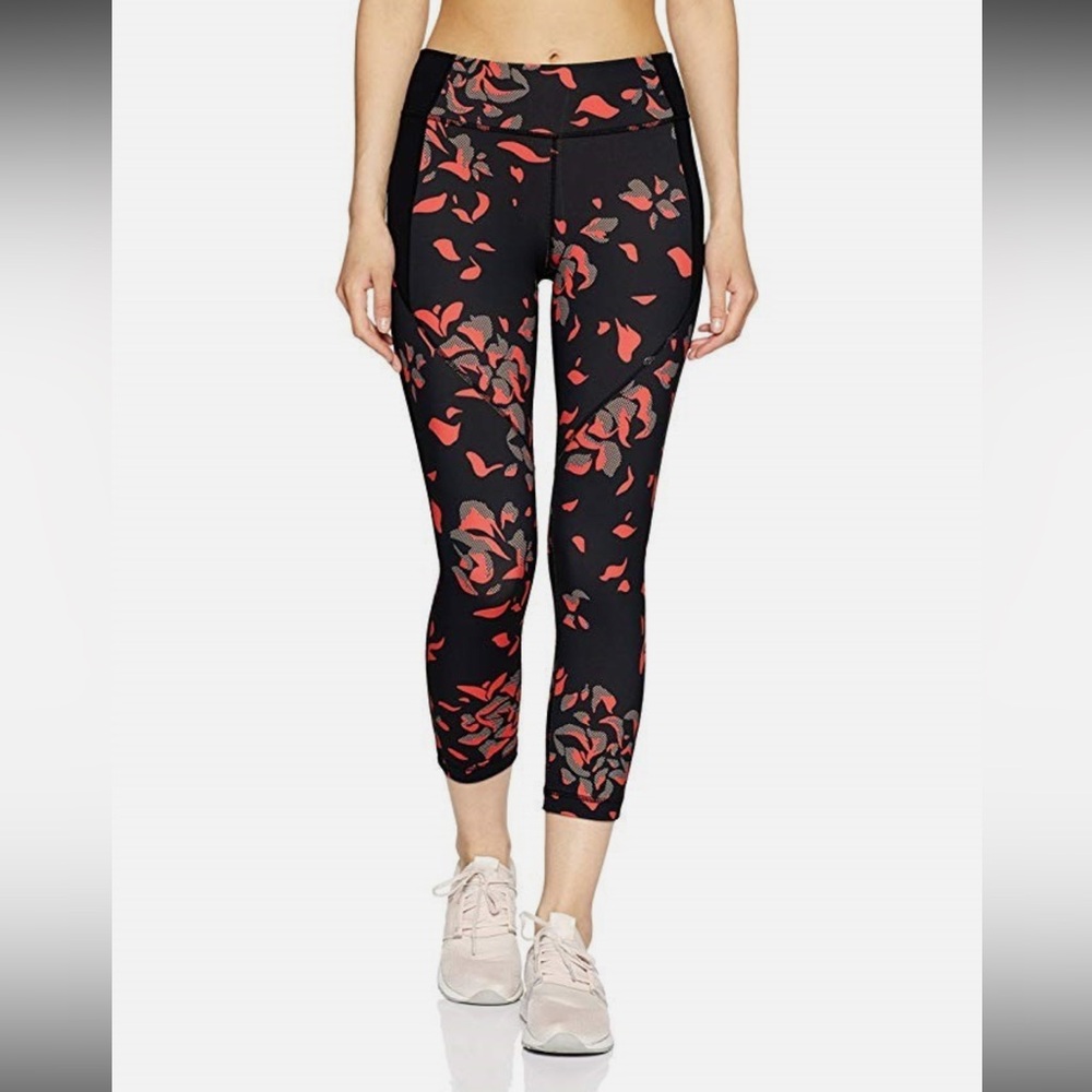 Under armour navy blue and vibrant coral/orange workout legging pant
